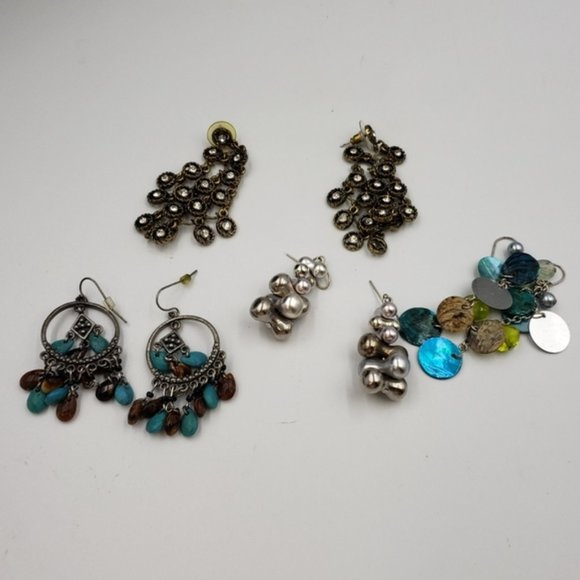 DANGLE Earrings Lot of 4 Pairs - Picture 6 of 10
